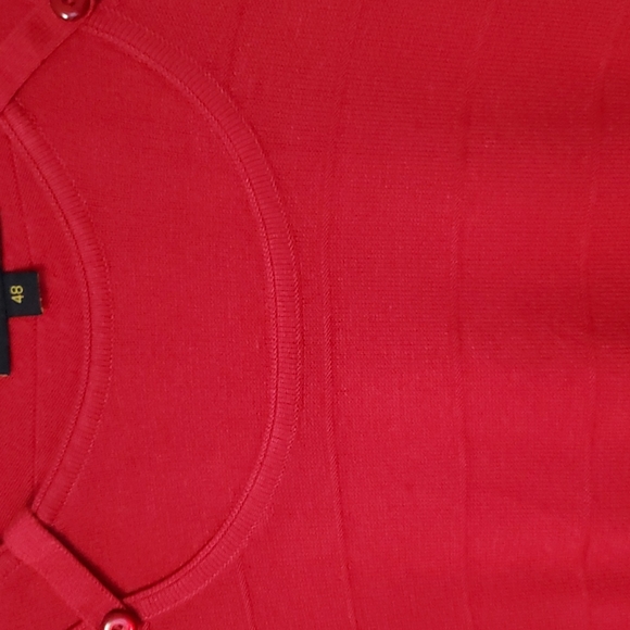 Red women's sweater - Picture 3 of 4